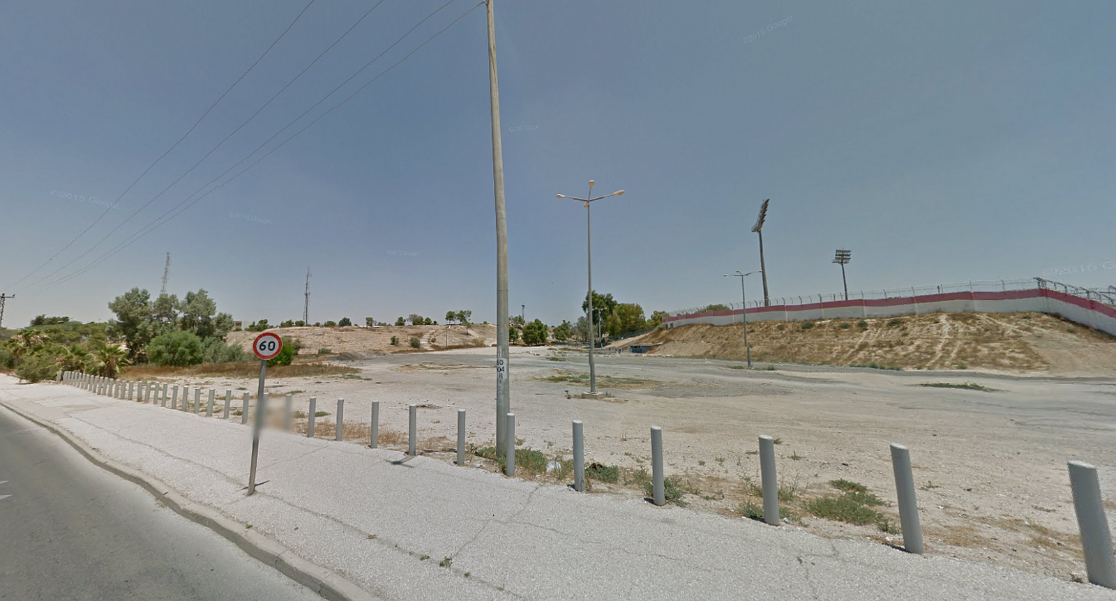 כאן היה אמור לקום פארק המים באמצע שנות השמונים, ליד וסרמיל (צילום: גוגל מפות)